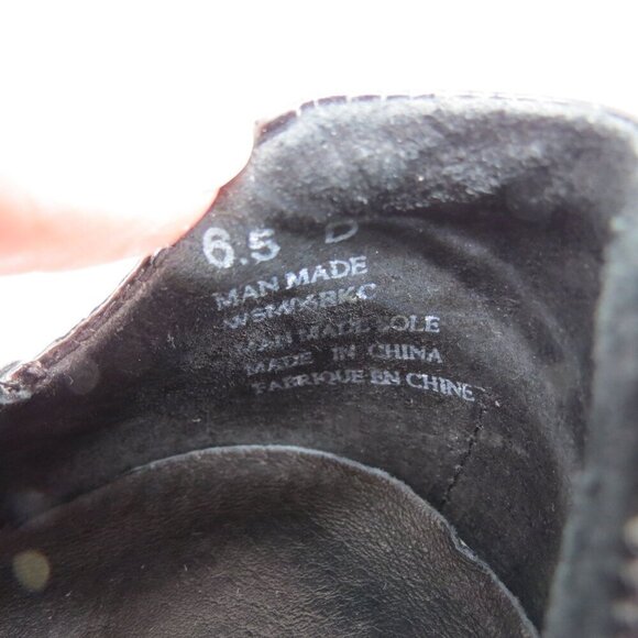 ARAVON Women's Black Patent Croc Embossed Mary Jane 'Maya' Comfort Shoes 6.5 D - Picture 9 of 12